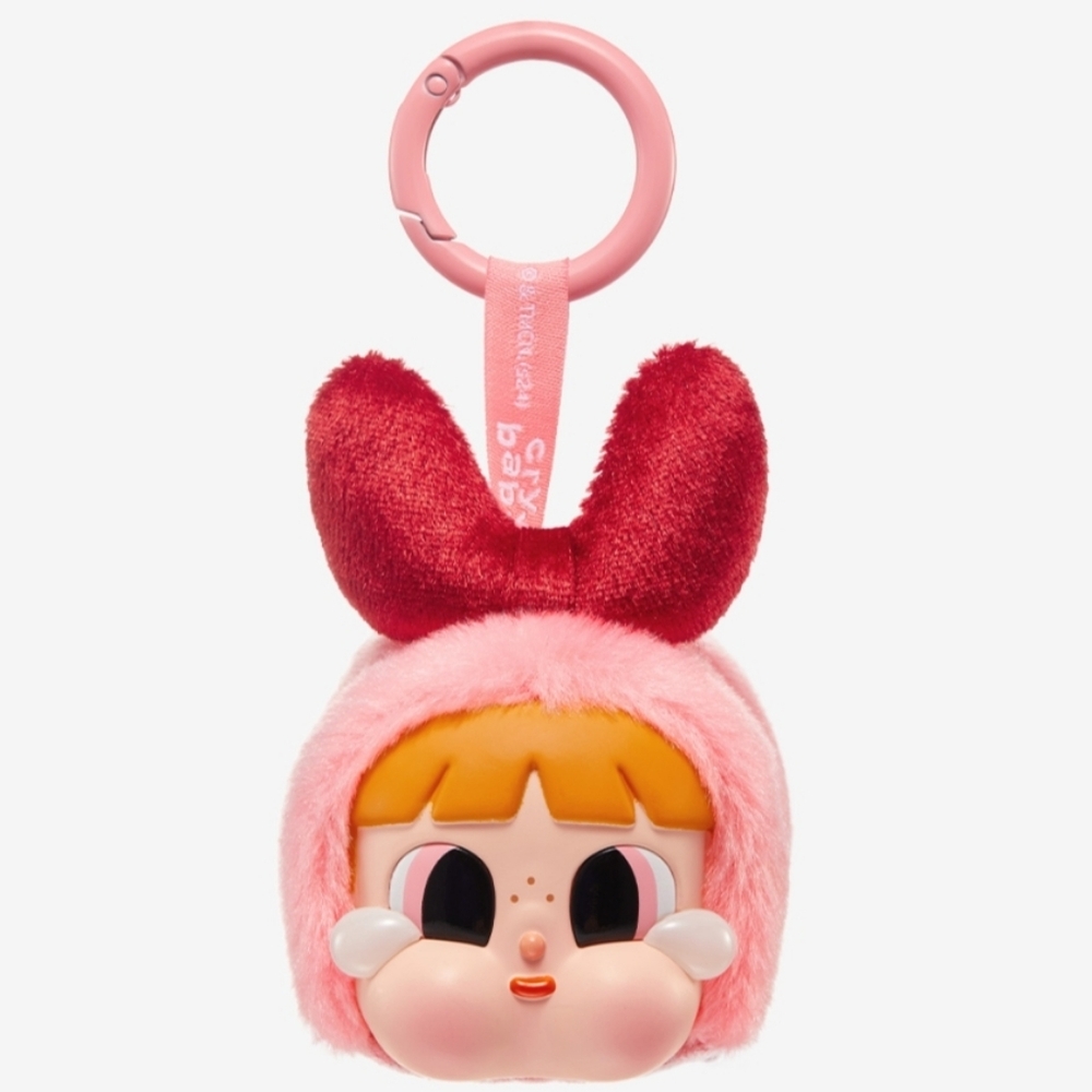 CRYBABY Powerpuff Girls x Series- Viny Face Plush NIB - Blossom